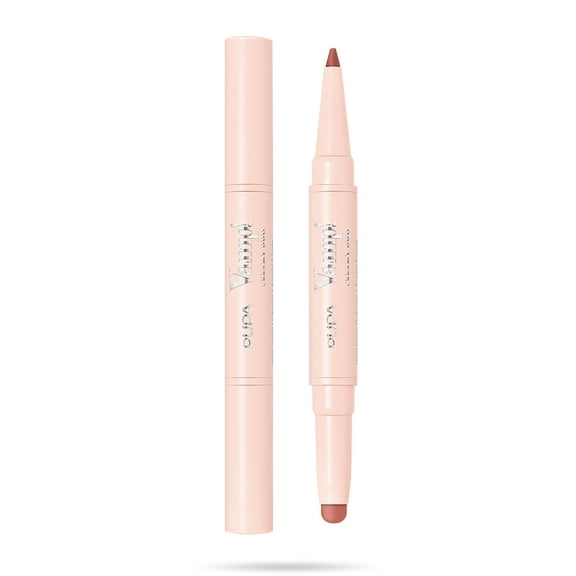 Pupa Milano Vamp! Creamy Lipstick and Lip Pencil Duo, 007 Peach Nude, 1 pc