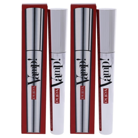 Pupa Milano Vamp! Mascara - 100 Extra Black - Pack of 2 , 0.32 oz Mascara
