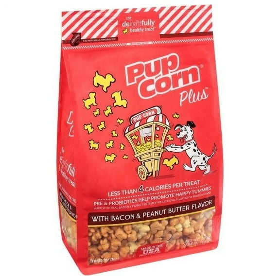 Pupcorn Plus Dog Treats Bacon/Peanut Butter 24.5oz.