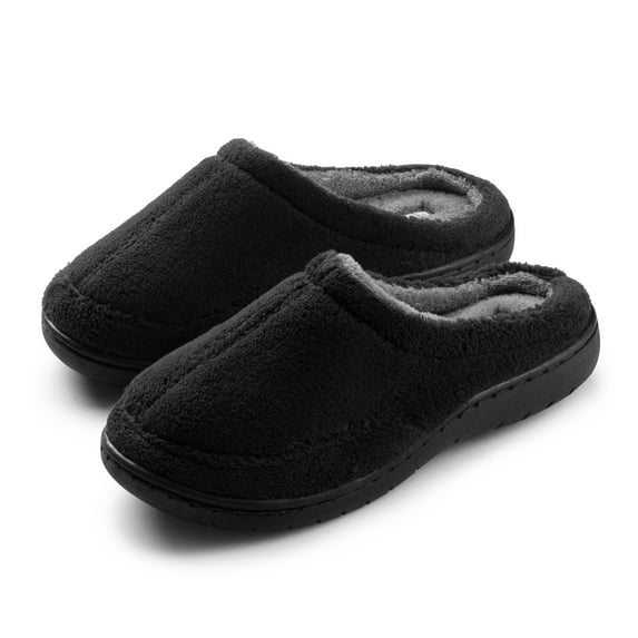 Pupeez Boy's Terry Two Tone Durable and Cozy Slide Slipper -kid sizes 13 to 5 -style #9464