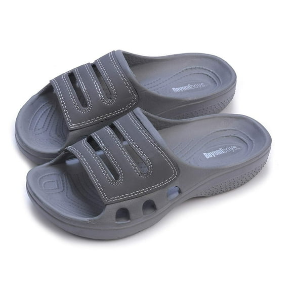 Pupeez Boys Slide Sandals Grey