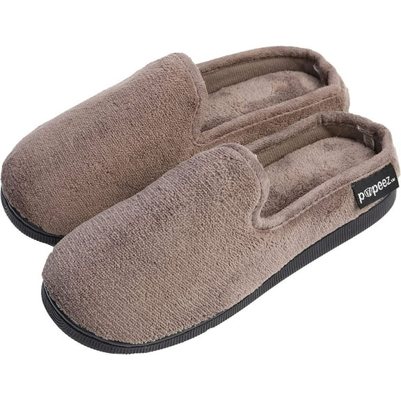 Pupeez Boys Terry Clog Slippers Brown