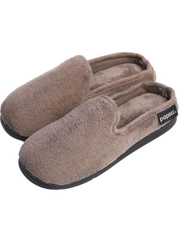 Pupeez Boys Terry Clog Slippers Brown