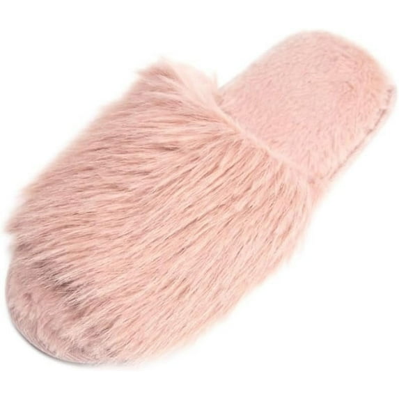 Pupeez Cozy Chic Fuzzy Slippers for Girl's - Fizzy Hair Top with Faux Fur Body, Comfortable & Relaxing