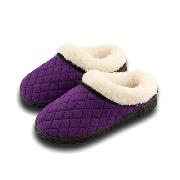 Pupeez Girls Slipper Cozy Comfort Warm Quilted Fleece Clog House Shoe