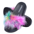 thumbnail image 1 of Pupeez Girls  Flip Flop Slide Sandals  Fury Toe Top and Hard Sole  US Kid Sizes 11 To 3, 1 of 4
