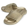 thumbnail image 1 of Pupeez Girls Slide Sandals Gold, 1 of 6