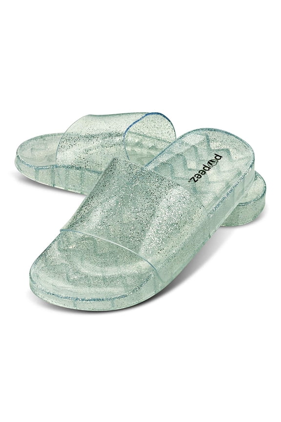 Pupeez Girls Summer Open Toe Jelly Slide Sandals