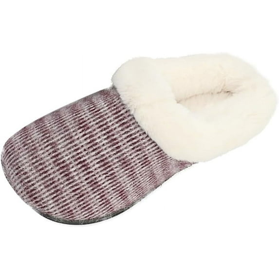 Pupeez Kid's Girl Memory Foam Comfort Plush Fleece Lined House Slipper - Mohair Upper Clog - Soft & Comfortable