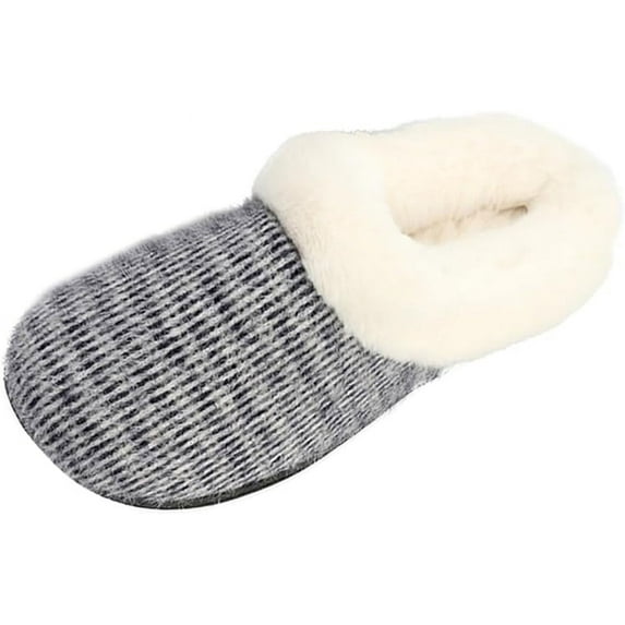 Pupeez Kid's Girl Memory Foam Comfort Plush Fleece Lined House Slipper - Mohair Upper Clog - Soft & Comfortable