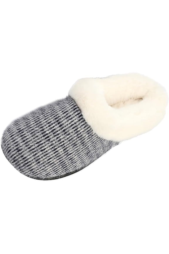 Kid's Girl Memory Foam Comfort Plush Fleece Lined House Slipper - Mohair Upper Clog - Soft & Comfortable