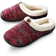 Pupeez Mother and Daughter Slippers Same Slippers Mommy and Me Matching Outfits Crochet Knitted Fleece Lined Clog Slippers