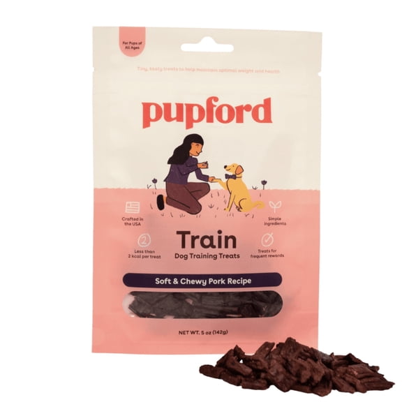 Pupford Soft & Chewy Training Treats for Dogs & Puppies (Pork, 5 oz)