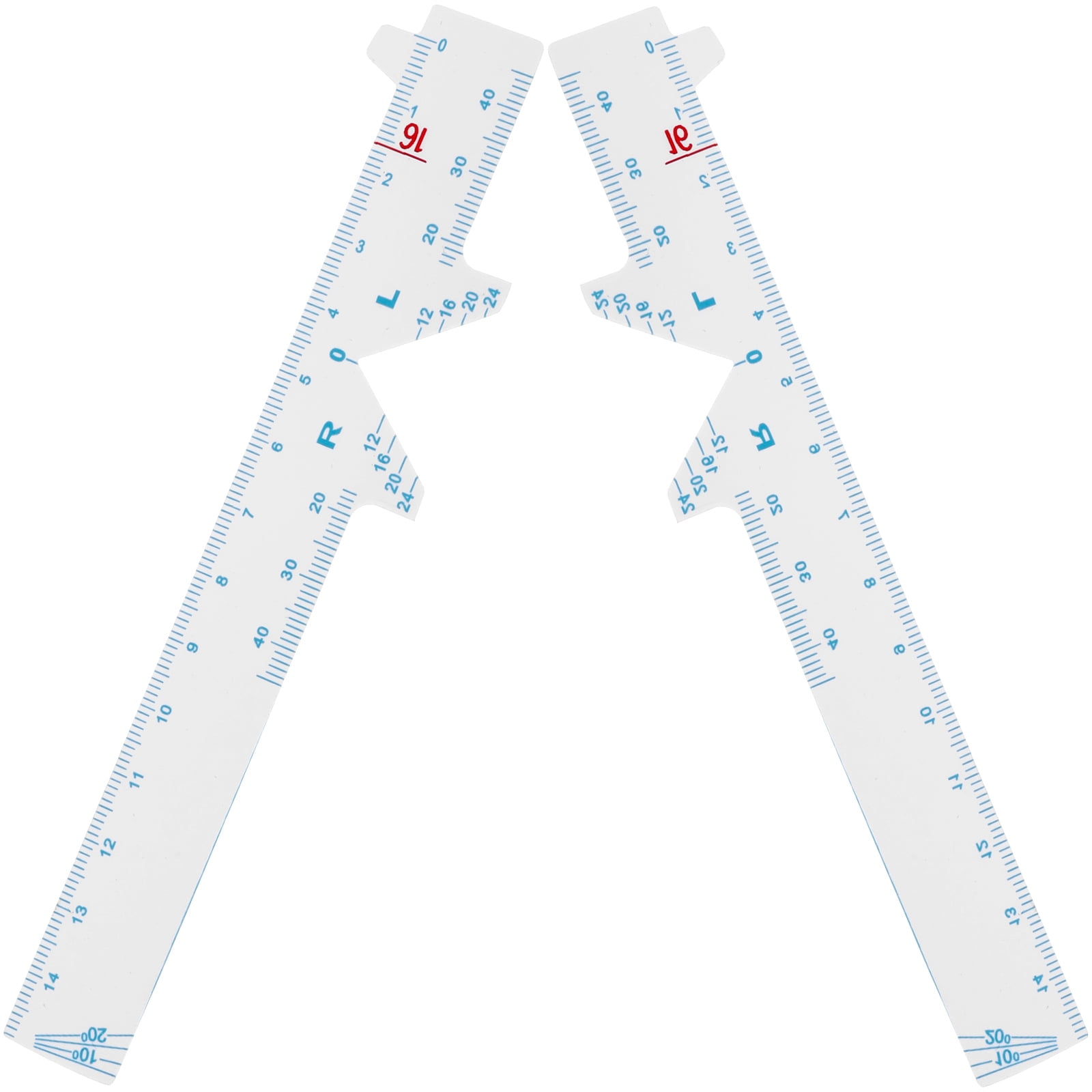 Pupil Distance Ruler 2 Pcs Accurate Pupillometer Pvc Eyes Care Glasses ...