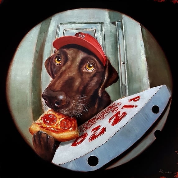 Pupperoni Poster Print by Lucia Heffernan
