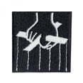 thumbnail image 1 of Puppet Master Box Logo Embroidered Iron on Patch, 1 of 2