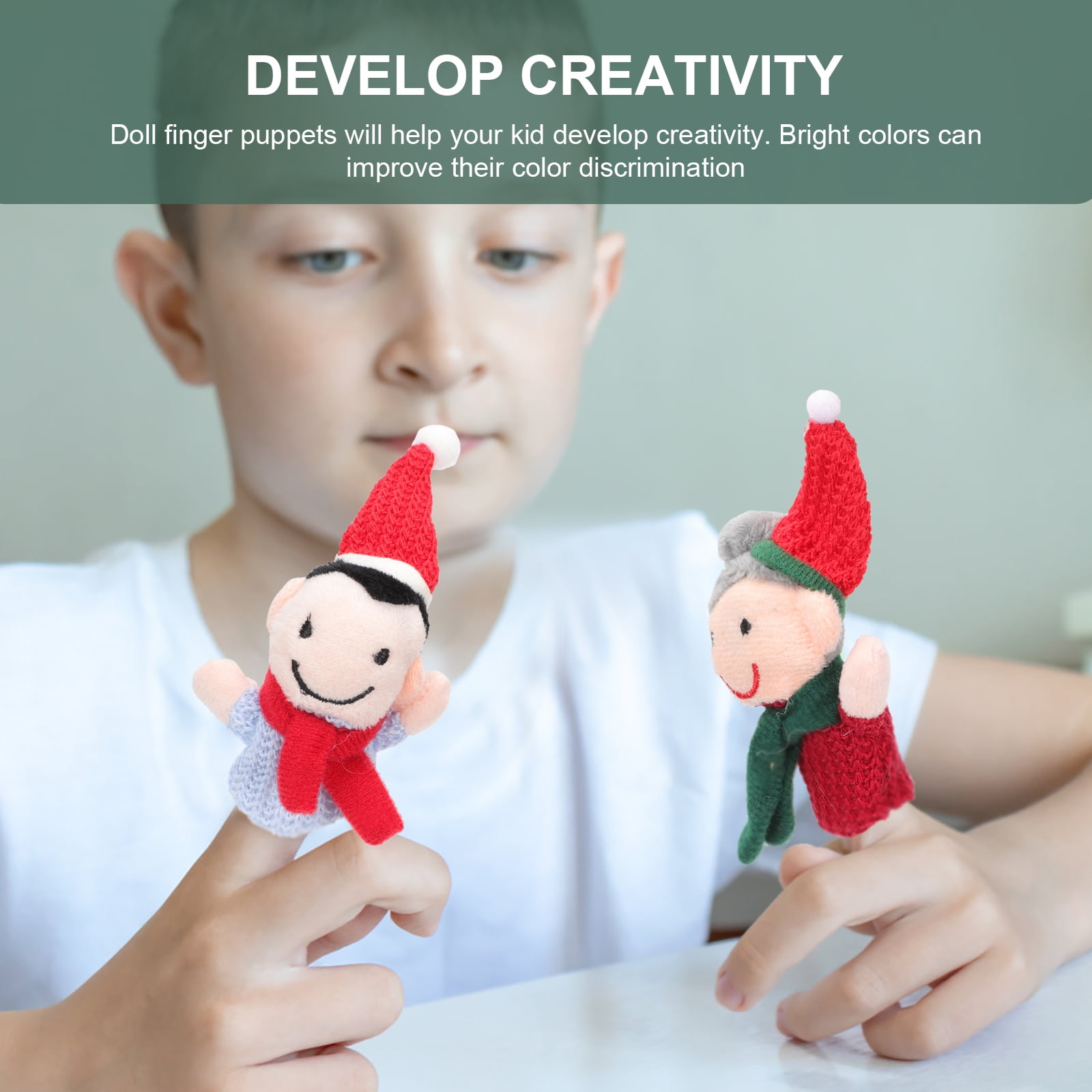 Puppets Finger Puppet Hand Story Christmasplay Role Kids Storytelling