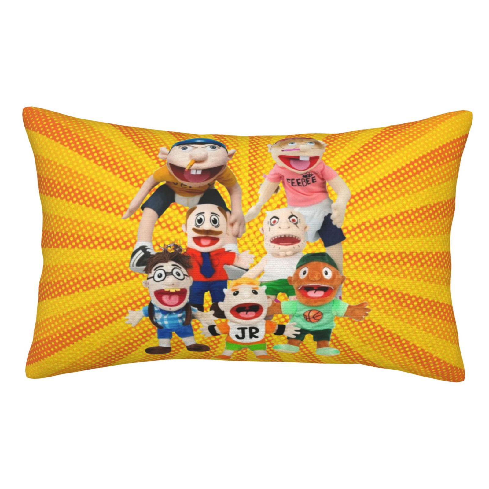 Puppets SML Jeffy Pillowcase Decor Cushion Pillow Covers With Hidden