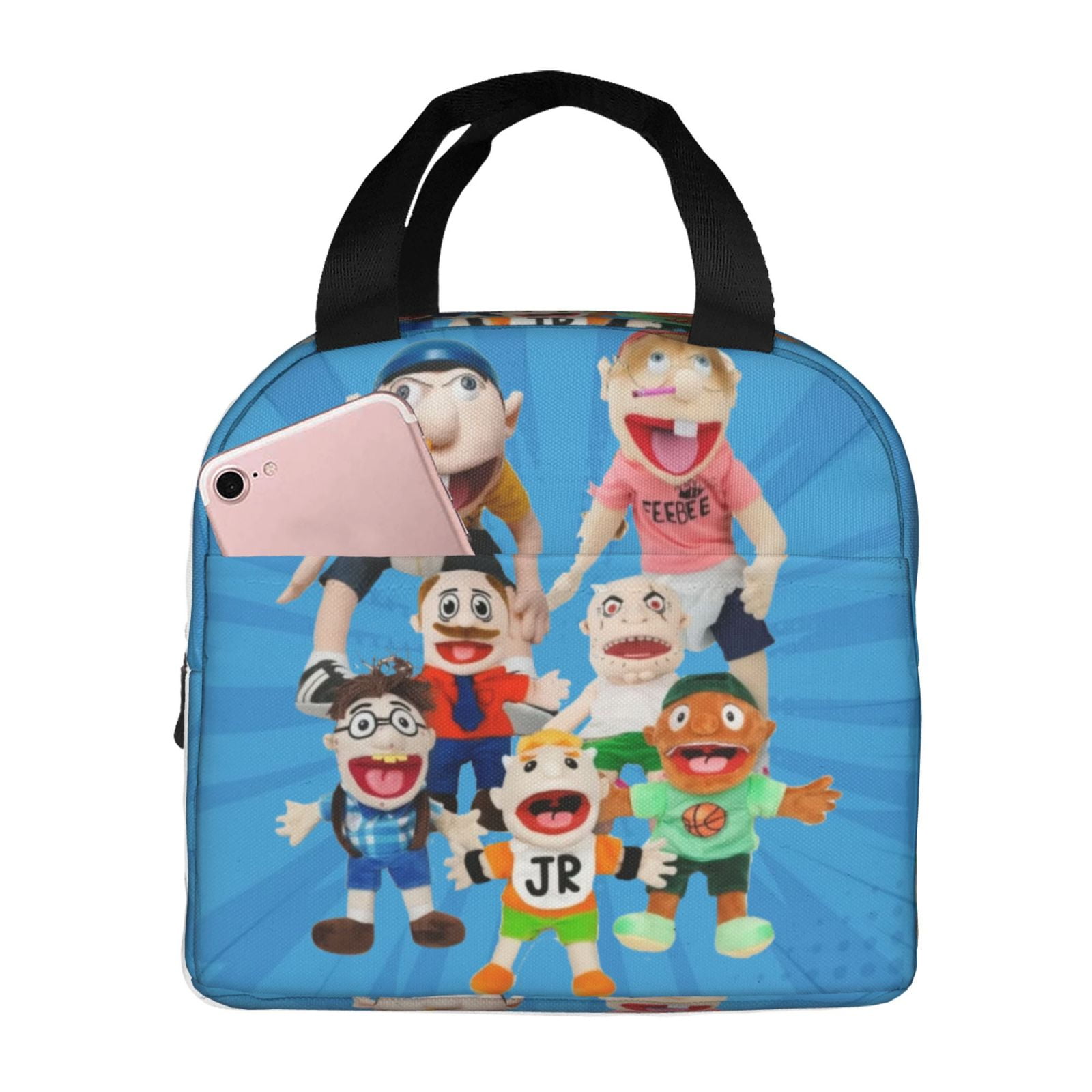 Puppets SML Jeffy Portable Lunch Bag For Adult And Kids Reusable Lunch