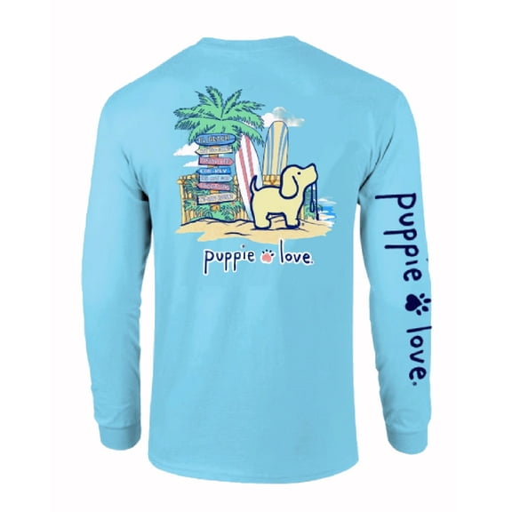 Puppie Love Dog Beach Pup Long Sleeve T-Shirt Sweatshirt