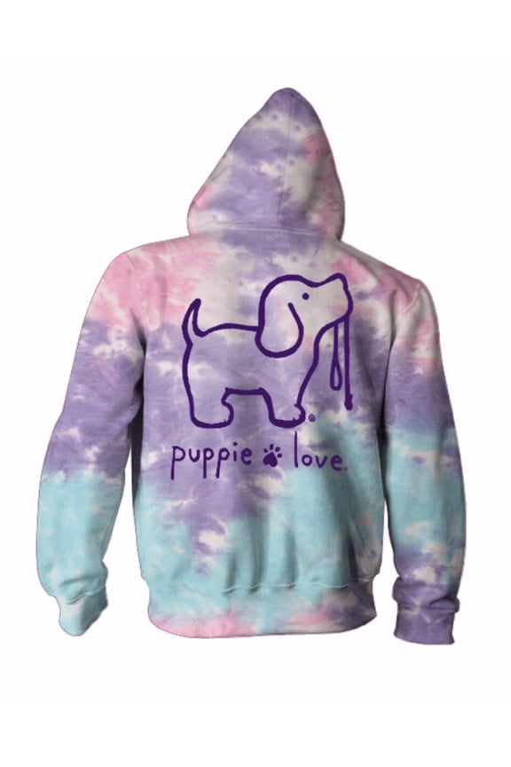 Dog Cotton Candy Tie Dye Pup Pullover Hoodie