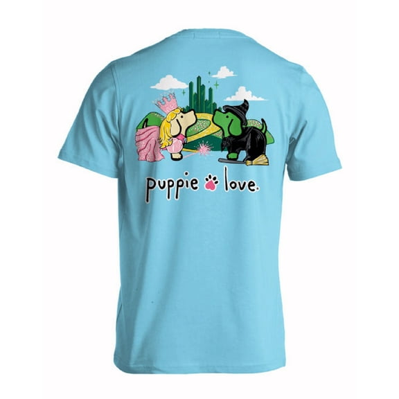 Puppie Love Dog Good Witch and Bad Witch Short Sleeve T-Shirt