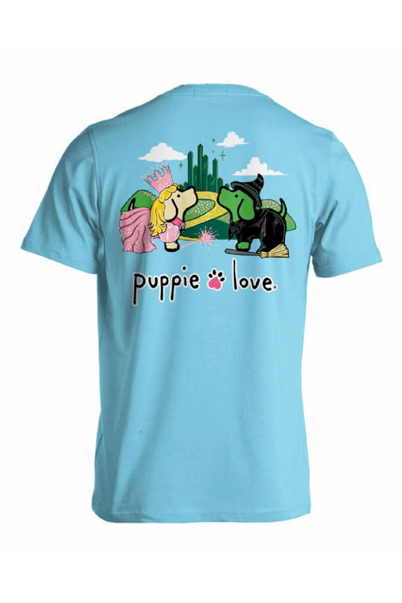 Dog Good Witch and Bad Witch Short Sleeve T-Shirt