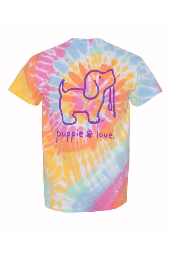 Dog Tie Dye Short Sleeve T-Shirt