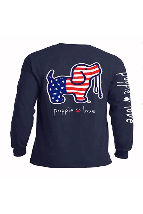 Dog USA Pup Long Sleeve T-Shirt Sweatshirt