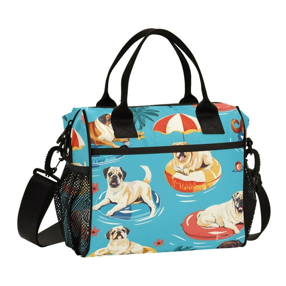 Puppies Dogs Leaves Lifebuoy Cooler Bag Lunch Bag Soft Cooler Cooling Tote Insulated Lunch Box for Adult Men Women