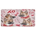 thumbnail image 1 of Puppies Valentine Red Pet License Plate License Tag Plate German Shepherd Valentines Day Dog Lover Gift Custom License Plate Holder Novelty License Plate Decorative Front Plate 6x12 Inch, 1 of 5