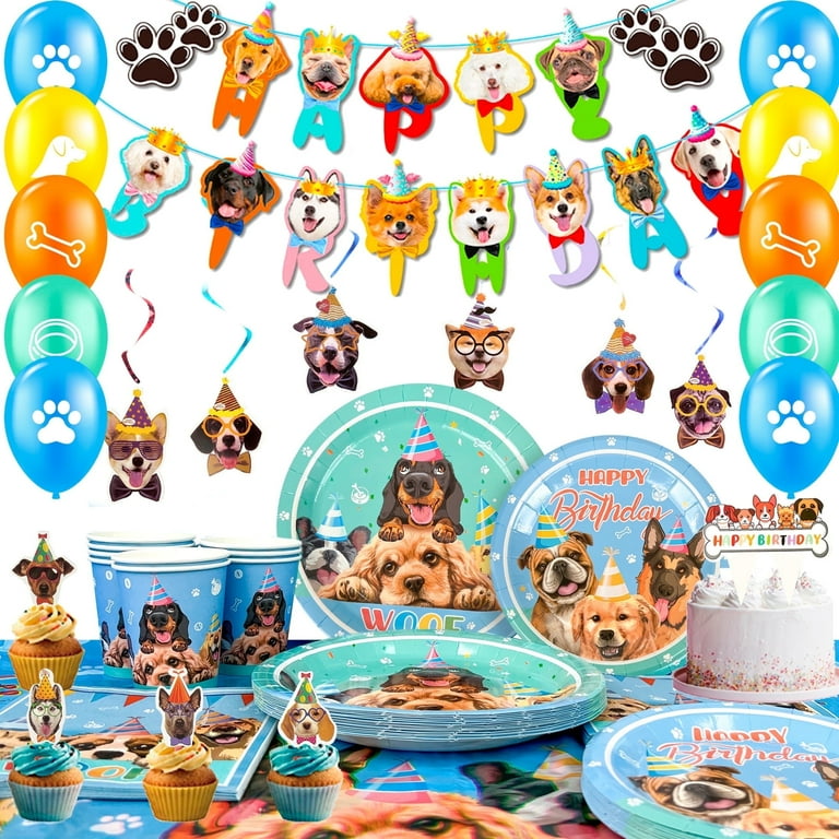 ElifJoyDeco Dog Birthday Party Decorations, Puppy Party Supplies