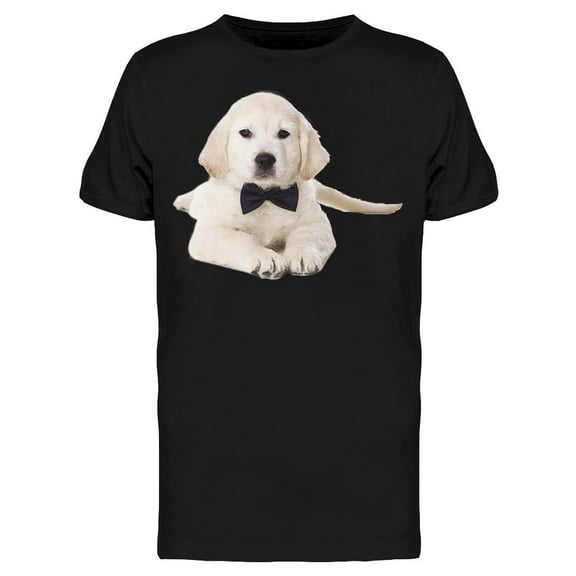 Puppy Bow Tie Retriever T-Shirt Men -Image by Shutterstock, Male 3X-Large