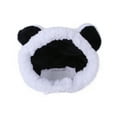 thumbnail image 1 of Puppy Cap Bear Shape Cute Dress-Up Costume Warm Headwear Dogs Hats Pet Accessories, 1 of 8