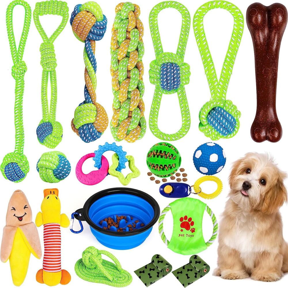 Puppy Chew Toys For Teething, 19 Packs Puppies Chew Toys for Boredom