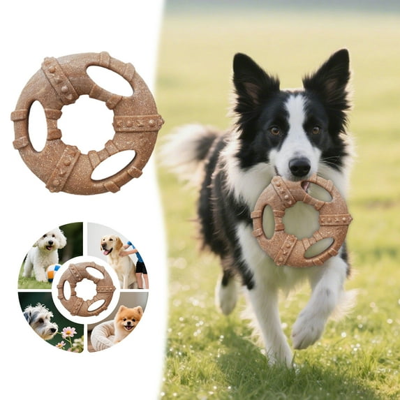 Puppy Chew Toys For Teething Dogs Interactive Bone Shaped Teeth Cleaning Supplies Boredom Reduction Training Tug Durable Chewing Toy For Busy