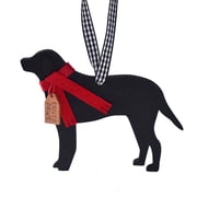 Puppy Christmas Ornament Decorative Hanging Ornaments, 5.5 Inch Cute Dog Shaped Christmas Theme Wooden Easy-To-Hang Collectible Holiday Tree Decor for Dog Owners Pet Lovers