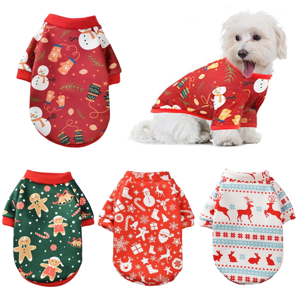 Puppy Christmas Outfit - Small Dog Christmas Outfits Pet Santa Claus ...