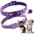 thumbnail image 1 of Puppy Collar with Bell, 2-Pack Reflective Strip Girl's Cat Collars with Bells, Nylon Small Dog Collars with Bells Adjustable for Puppy XXS XS Small Female Dogs Kitten, 1 of 6