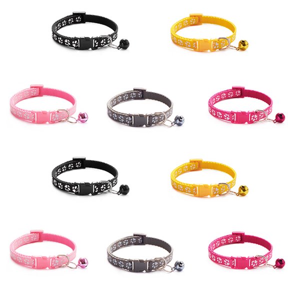 Puppy Collars, Soft Nylon Litter Identification Dog Collars for Newborn Pets Yellow *2+ black *2+ pink *2+ gray *2+ rose *2