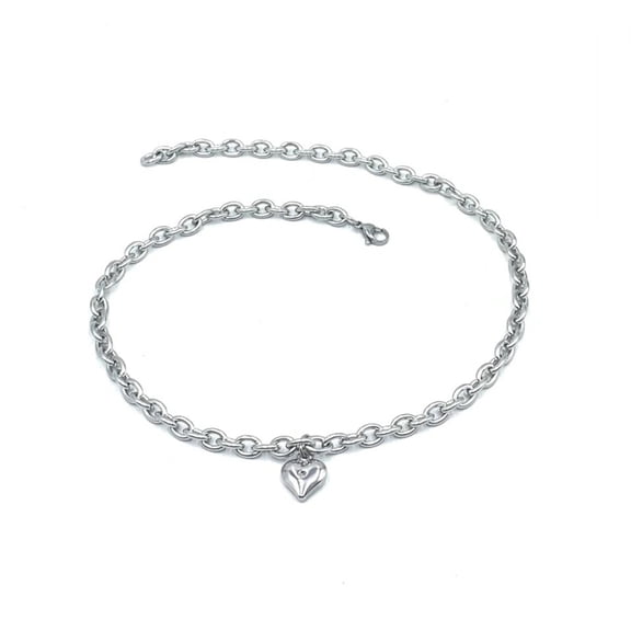 Puppy Collars for Wedding Cats Collar Heart Charm Metal Chain Holiday Collar Necklace Collar Pet Photo Props