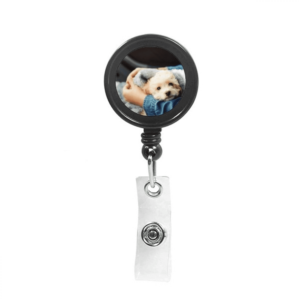 Puppy Cute Animal Photography Retractable Keychain Badge Holder ID Badge