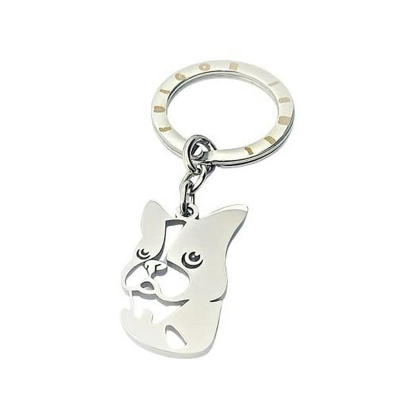 Puppy Dog Key Chain Keyring French Bulldog