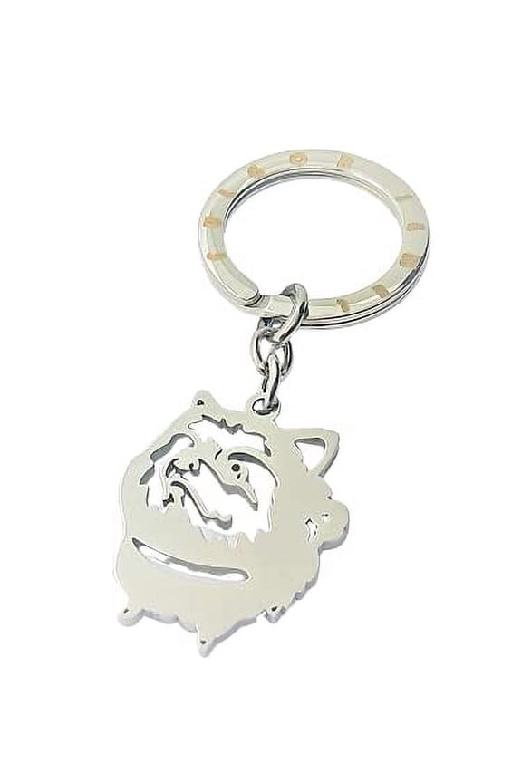 Puppy Dog Key Chain Keyring Pomeranian