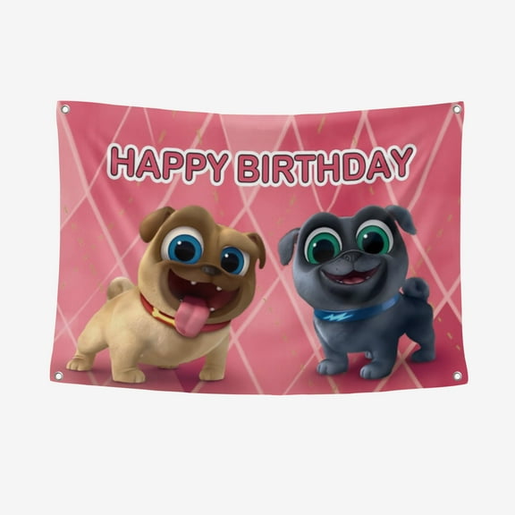 Puppy Dog Pals Banner Background Backdrop Party Supplies 31.5*47.2IN/80*120CM