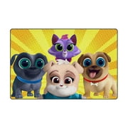 Puppy Dog Pals Bathroom Rugs Soft Non Slip Bath Mat, Thin Small for Floor Shower Puppy Dog Pals Bath Mat Decor Machine Washable 24*36IN