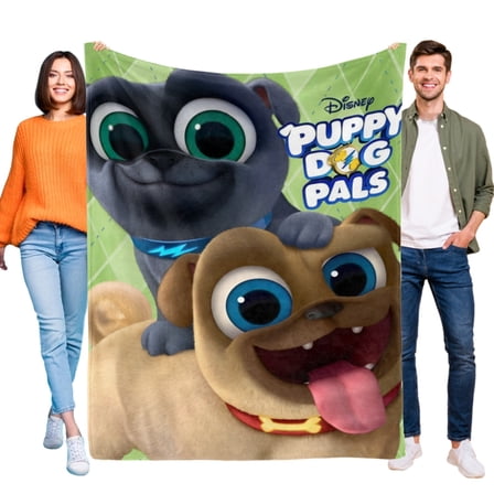 Puppy Dog Pals Blanket Bed Sofa Throw Birthday Gift for Kids Cartoon