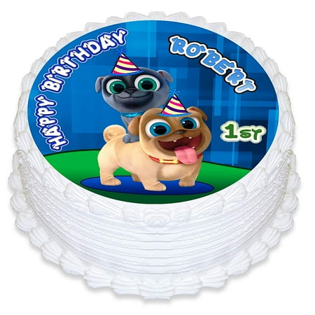 Puppy Dog Pals Edible Cake Image Topper Personalized Picture 8 Inches Round
