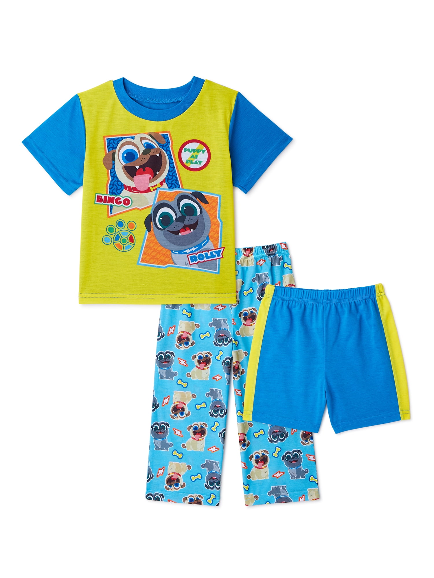 Puppy Dog Pals Toddler Boys Pajamas, 3-Piece Set, Sizes 2T Puppy Dog Pals Toddler Boys Pajamas, 3-Piece Set, Sizes 2T