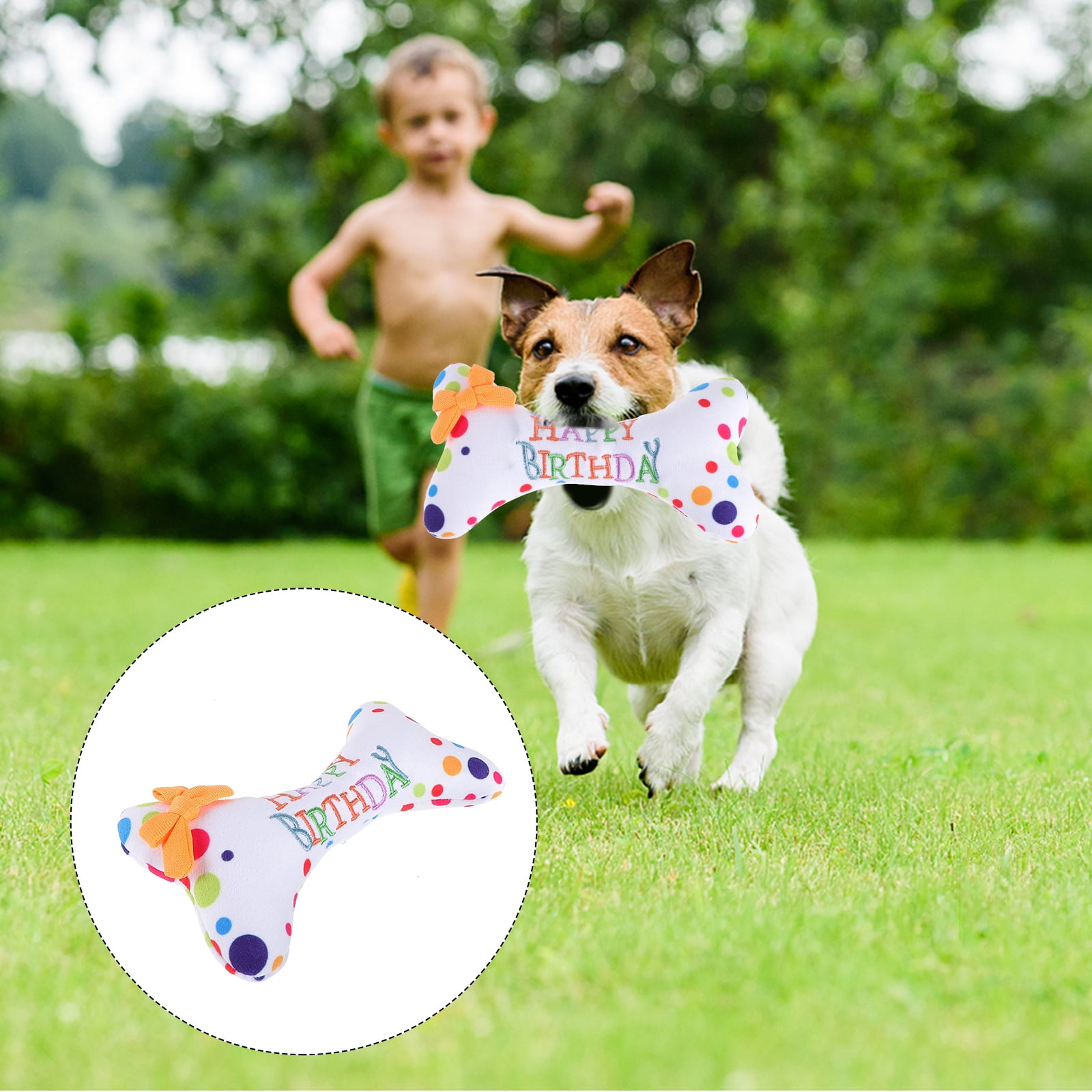Puppy Dog Plush Toy Birthday Dog Toy Dog Bone Pillow Dog Birthday Party